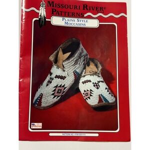 Missouri River Patterns Plains Style Guide Moccasins Sewing Craft Pattern Book